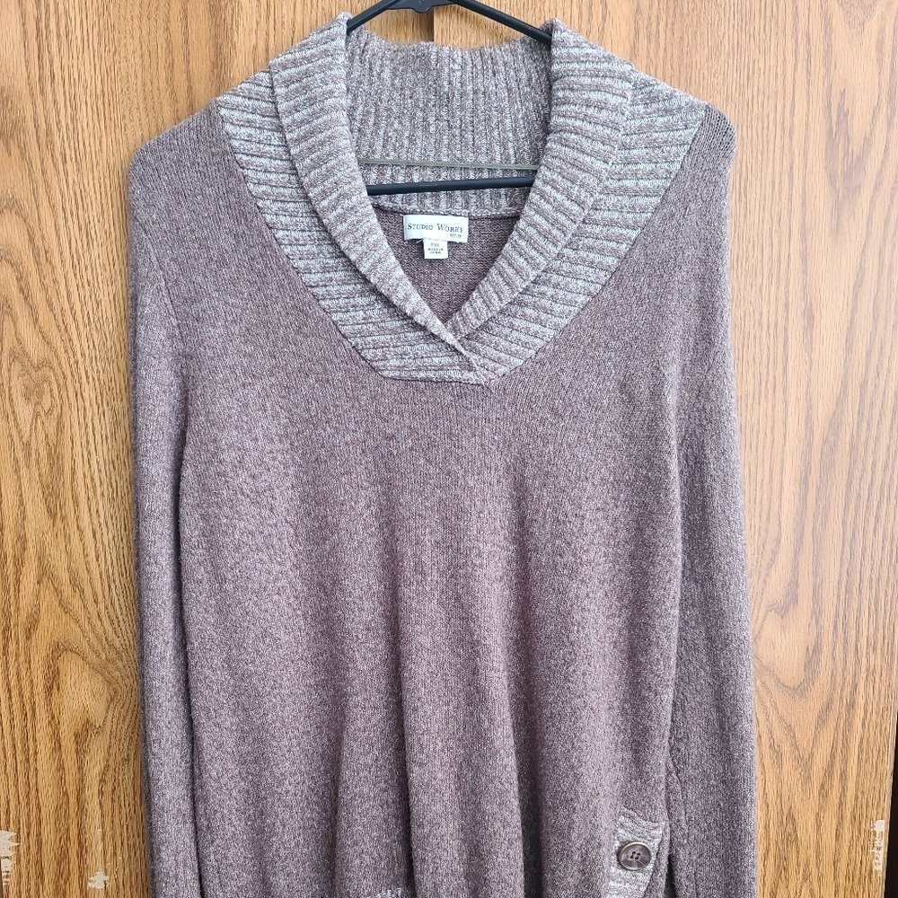 Studio Works, PXL, Brown Sweater